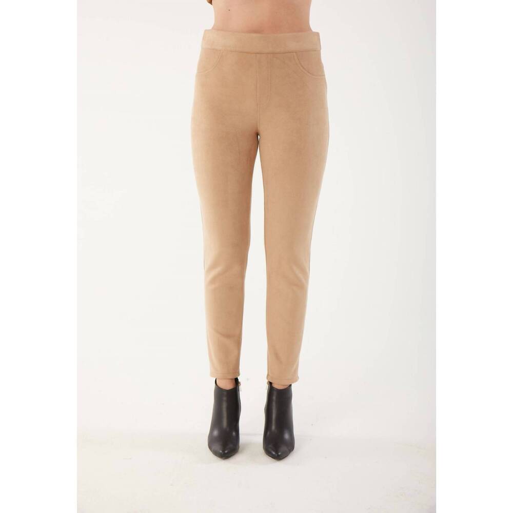 NEW ISLE suede pants in latte